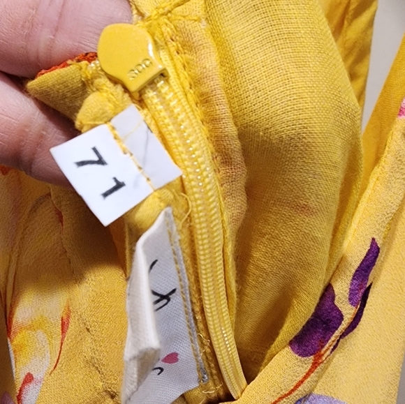 Floral Yellow Jumpsuit - Picture 11 of 12